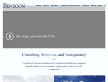 Tablet Screenshot of benecon.com